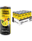 Golden Tiger  Organic Sparkling Turmeric Lemonade  Energy  Plant Based Energy and Recovery Support  Bio Active Curcumin  Green Tea  Ginger  12 Cans  ReEnergize with Plant Based Energy