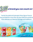 Klass Aguas Frescas Water Enhancers Variety Pack 162 ounces Pack of 4 Makes 24 servings each