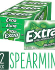 Extra Spearmint SugarFree Gum 12 Piece Pack 15 Count