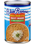 Blue RunnerCreole Cream Style Navy Beans 16 oz Can Pack of 12No Salt AddedSlow Cooked and AuthenticA Great Start to Any Southern Dish