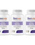 BESTVITE SAM-e 200mg Stabilized 180 Vegetarian Capsules 3-Pack