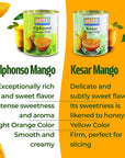 Ashoka Premium Mango Puree Sweetened Kesar Mango Pulp Great for Smoothies Juices Baking and Eating as Whole Rich Mango Concentrate from India 30 Ounce