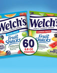 Welchs Fruit Snacks Mixed Fruit  Summer Fruits Bulk Variety Pack Perfect for School Lunches Gluten Free 08 oz Individual Single Serve Bags Pack of 60