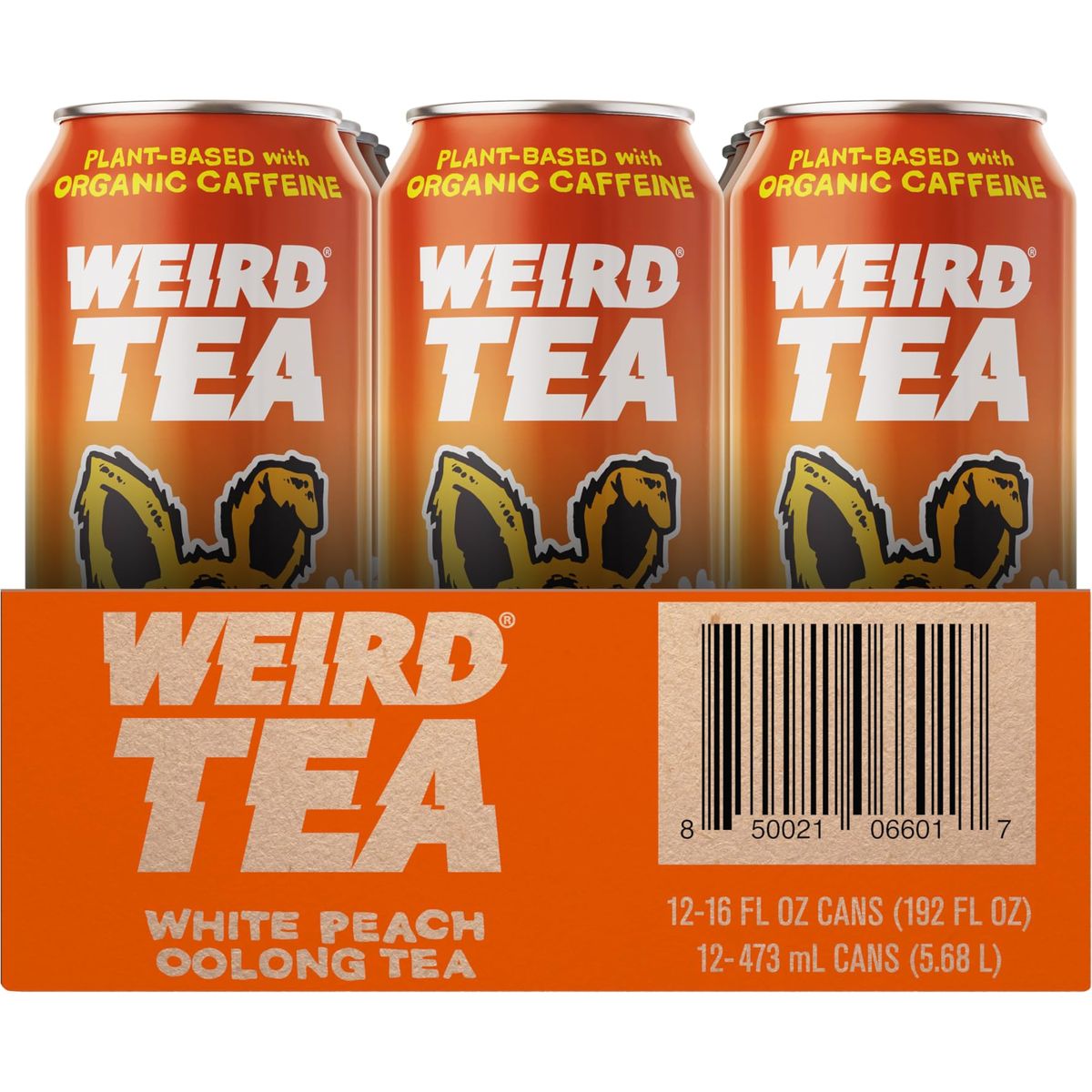 Drink Weird Organic White Peach Oolong Tea  Functional Beverage Organic GlutenFree Vegan Refreshing Natural Caffeine Amazing Antioxidants Clean Energy Alternative Drink16 Fl Oz Pack of 12