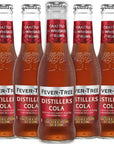 Fever Tree Distillers Cola  Premium Quality Mixer  Soda  Refreshing Beverage for Cocktails  Mocktails 200ml Bottles Pack of 5