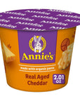 Annies Real Aged Cheddar Microwave Mac  Cheese with Organic Pasta 8 Ct 201 OZ Cups