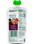 Sprout Organics, Mixed Berry & Oatmeal, 6+ Month Pouches, 3.5 oz (Pack of 12)