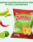 Zambos Plantain Chips Chile Limon Pack of 1