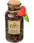 FJT Green Tea Soaked in Pineapple Juice with Pineapple Slices Strawberry and Peppermint 46oz130g Fruit Tea Blend Loose Leaf Low Caffeine Make Hot or Iced Infusion Healthy Tea Natural Ingredients Tea Gifts Tea Party