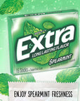 Extra Spearmint SugarFree Gum 12 Piece Pack 15 Count