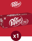 Dr Pepper Soda 12 fl oz cans 12 pack