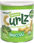 Sprout Organic Baby Food, Stage 4 Toddler Snacks, Broccoli Plant Power Curlz, 1.48 Ounce -Pack of 6 (Packaging May Vary)