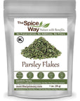 The Spice Way Parsley Flakes - Burst of Freshness in Every Dish! (1 oz)