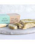 Seed  Mill  Halva  Pistachio  Vegan Kosher  Gluten Free Enjoy This Soft Fudgelike Candy Made from Sesame Paste  Pistachios  Great for Snacking or as a Dessert  8 oz