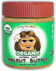 Crazy Go Nuts Organic Walnut Butter - Plain w/ Sea Salt - Healthy Snacks, Keto, Vegan, Low Carb, Gluten Free, Superfood - Natural, Non-GMO, ALA, Omega 3 Fatty Acids, Good Fats and Antioxidants - 9 oz (1-Pack)