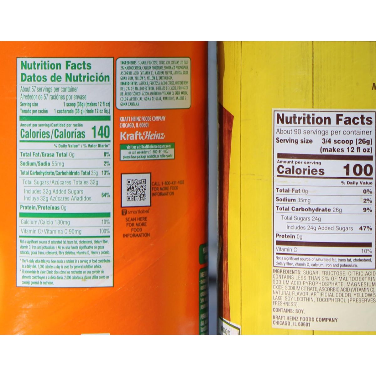 Tang Drink Mix Orange 45 lbs and Country Time Drink Mix Lemonade 825 oz 1ct each with a Sophley Measuring Spoon  Refreshing Citrus Drink