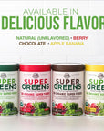 Country Farms Super Greens Natural Flavor 50 Organic Super Foods USDA Organic Drink Mix Fruits Vegetables Super Greens Mushrooms  Probiotics Supports Energy 20 Servings 106 Oz