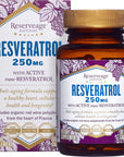 Reserveage Beauty, Resveratrol 250 mg, Antioxidant Supplement for Heart and Cellular Health, Supports Healthy Aging and Immune System, Paleo, Keto, 30 Capsules