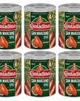 Contadina San Marzano Style Crushed Tomatoes 28 oz Pack of 6 Cans