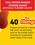 Vero Mango Chili Covered Mango Flavored Lollipops 40 Pieces