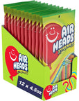 Airheads Xtremes Belts Sour Candy Rainbow Berry Non Melting Bulk Party Bag 45 oz Pack of 12