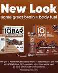 IQBAR Brain and Body Protein Bars  Chocolate Sea Salt Keto Bars  4 Count Energy Bars  Vegan Snack