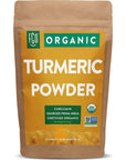 FGO Organic Turmeric Powder w/Curcumin, 100% Raw from India, 8oz (Pack of 1)