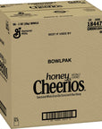 Honey Cheerios Single Serve Bowl Heart Healthy Breakfast Cereal Gluten Free Cereal with Whole Grain Oats 1 Oz Single Serve Bowls 96 Count