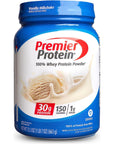 Premier Protein Powder, Vanilla Milkshake, 30g Protein, 1g Sugar, 100% Whey Protein, Keto Friendly, No Soy Ingredients, Gluten Free, 17 servings, 23.3 ounces