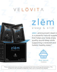 VELOVITA zl?m® Sleep and Slim Red Velvet Flavor Supports Restful Sleep - Non GMO, Gluten Free, Vegan, Keto-Friendly and Dairy Free -(25 Servings)