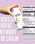 Zest Plant Powered Natural Energy Sparkling Drink  Passionfruit Berry  150mg Caffeine  100 mg LTheanine  12oz Can 12 Pack  Low Sugar 60 Cals Healthy Coffee Substitute Non GMO High Caff Blend