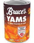 BRUCES YAMS YAMS CUT SWEET POTATOES IN SYRUP 15 OZ Pack of 12