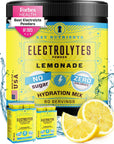 KEY NUTRIENTS Electrolytes Powder No Sugar - Refreshing Lemonade Electrolyte Powder - Hydration Powder - No Calories, Gluten Free Keto Electrolytes Powder - 90 Servings - Made in USA