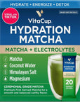 VitaCup Hydration Matcha Instant Packets - 20 Ct