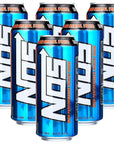 High Performance Energy Drink  NOS Energy Boost Drink with Natural Caffeine Fortified with Electrolytes  16 Fl oz Cans  BETRULIGHT Value 6 Pack