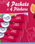 Crystal Light SugarFree Fruit Punch Low Calories Powdered Drink Mix 4 Count Pack of 12 Total48 Count Pitcher Packets