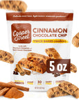 Cooper Street Italian Biscotti Cookies  Twice Baked Biscotti Style Cookie Biscuits in Delicious Cinnamon Chocolate Chip  Crispy Light and Healthy Cookies  Peanut  Dairy Free  5oz  1 Pack