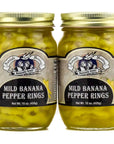 Amish Wedding Mild Banana Peppers 15oz Pack of 2