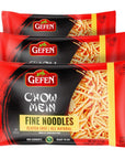 Gefen Gluten Free Chow Mein Fine Noodles 8oz 3 Pack Ready To Eat All Natural Thin  Crisp