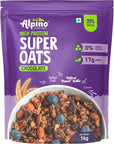 ALPINO Peanut Butter Super Oats Chocolate  21 High Protein  Made with Rolled Oats Chocolate Peanut Butter  Cocoa  No Added Sugar  Salt  GlutenFree  Vegan 352 oz