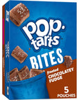 PopTarts Baked Pastry Bites Kids Snacks School Lunch Frosted Chocolatey Fudge 7oz Box 5 Pouches