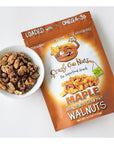 Crazy Go Nuts Walnuts  Maple 45 oz 3Pack  Healthy Snacks Vegan Low Carb Gluten Free Superfood  Natural NonGMO ALA Omega 3 Fatty Acids Good Fats and Antioxidants