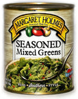 Margaret Holmes Greens Variety Pack  3 x 27 Oz Cans of Margaret Holmes Turnip Greens Margaret Holmes Collard Greens and Margaret Holmes Mixed Greens Bundled with JFS Recipe card