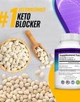 Toplux Keto Blocker Pills White Kidney Bean Extract - 1800 mg - 90 Capsules