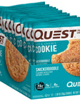 Quest Nutrition Snickerdoodle Protein Cookie High Protein Low Carb Gluten Free 12Count