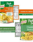 Knorr Pasta Sides Variety Pack of 7 Yummy Flavors Bundle Creamy Cheesy Pasta Side Dishes accompanied by a Snack Fun Shopping List