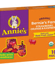 Annie's Organic Bernie's Farm Fruit Flavored Snacks, Gluten Free, 10 Pouches, 7 oz.