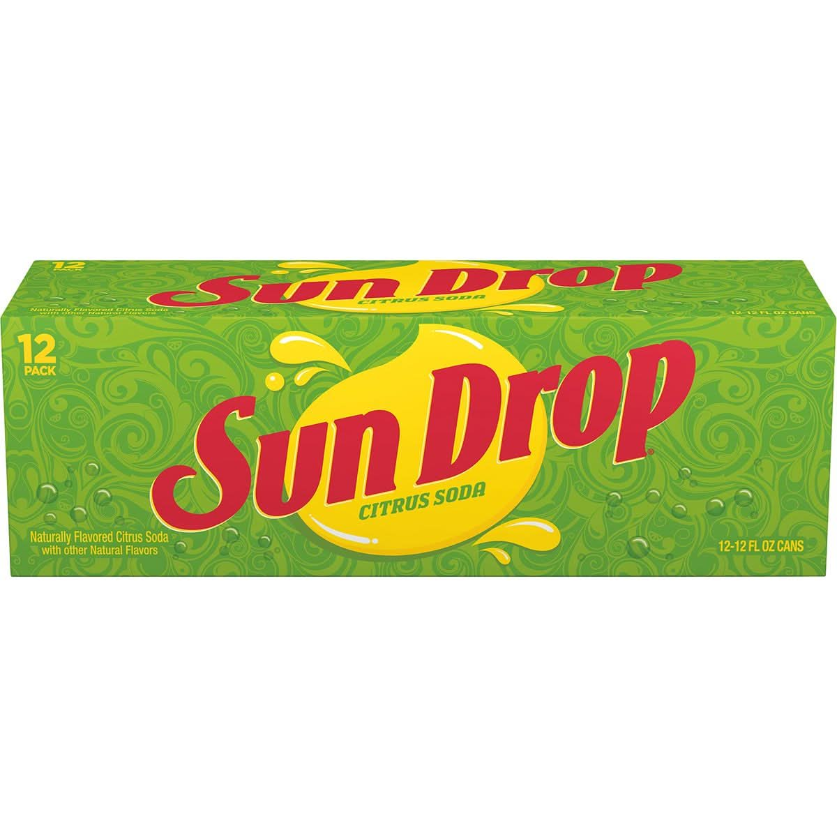 Sun Drop Citrus Soda 12 Fluid Ounce Can 12 Count