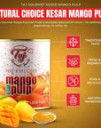 TAJ Kesar Mango Pulp Sweetened Mango Puree 30ounce 1