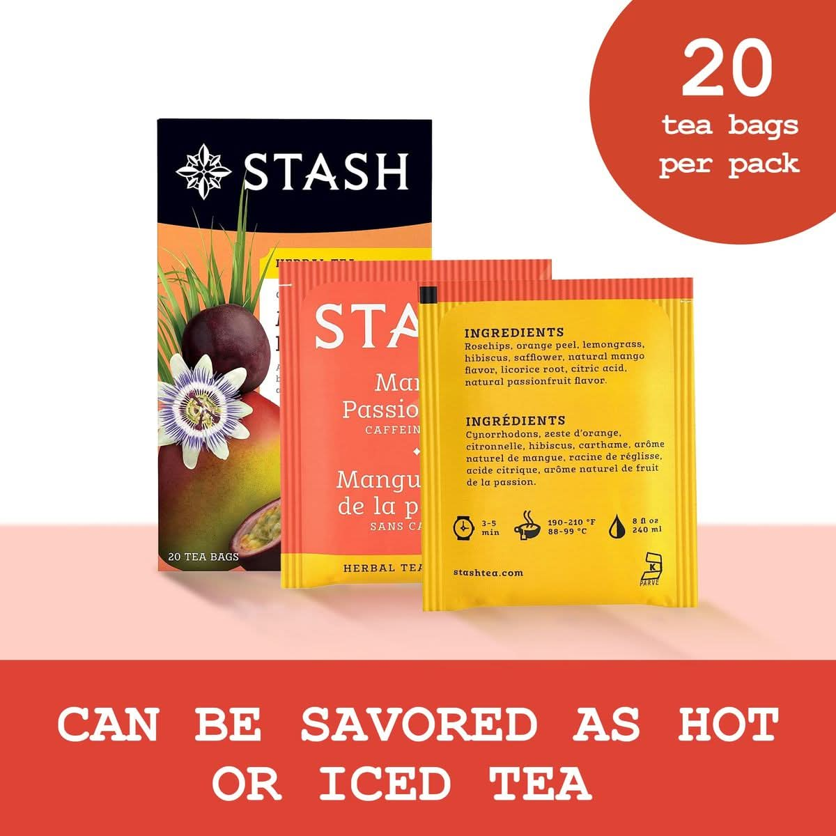 Stash Tea Mango Passion Fruit 20 ct